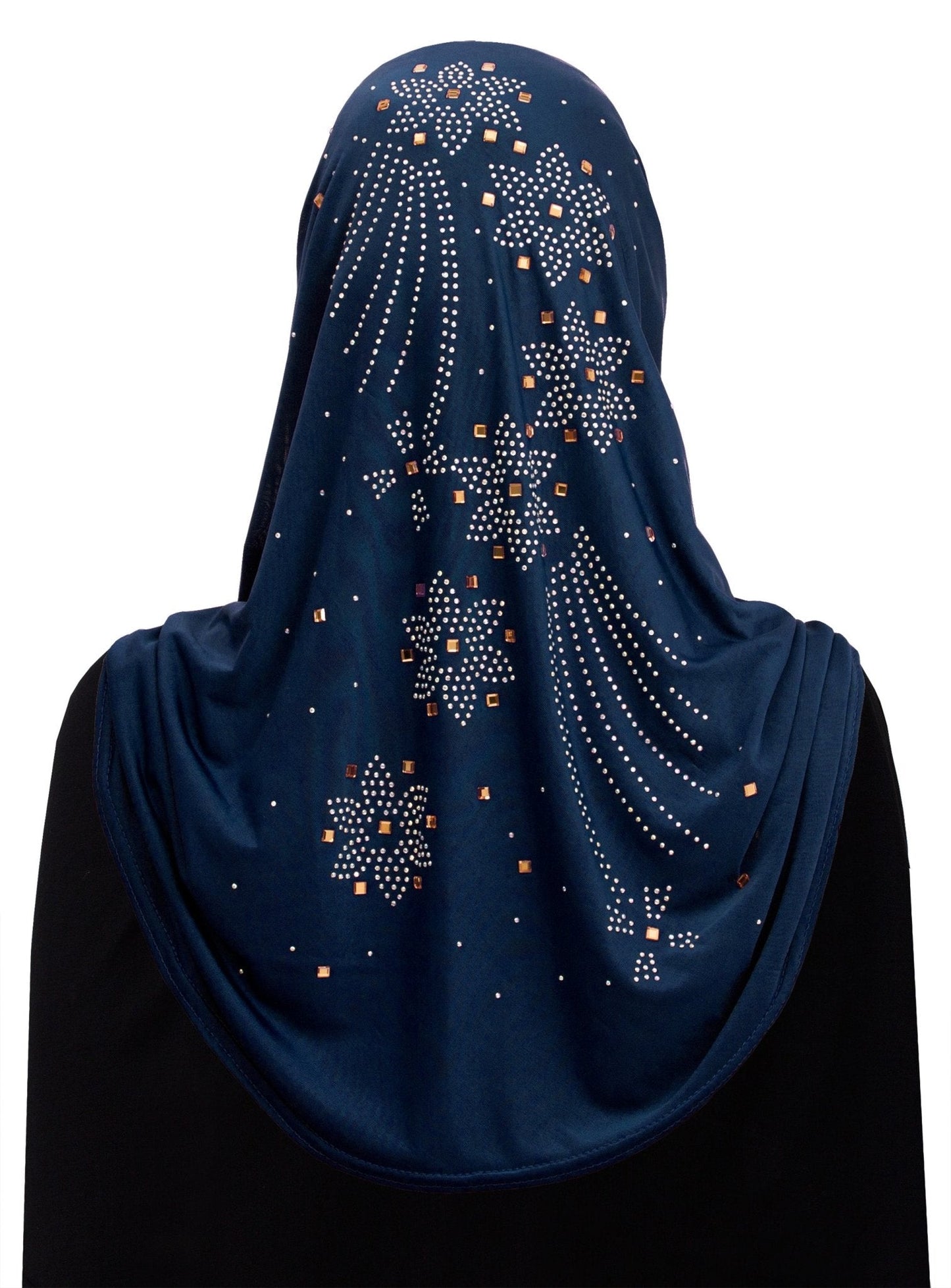 Wholesale Amira Hijab Aiyah Design WOMEN'S 1 piece Lycra Hijab with Rhinestones