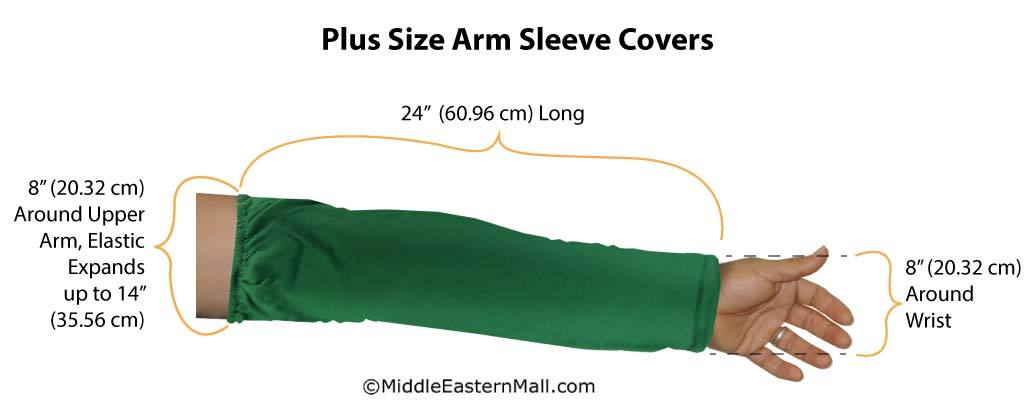 WHOLESALE Plus Size Arm Sleeve Covers in Black only
