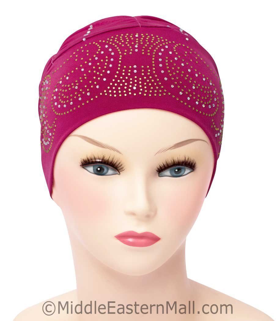 Wholesale JUNIOR SIZE  Royal Snood Caps in different colors & Stone design