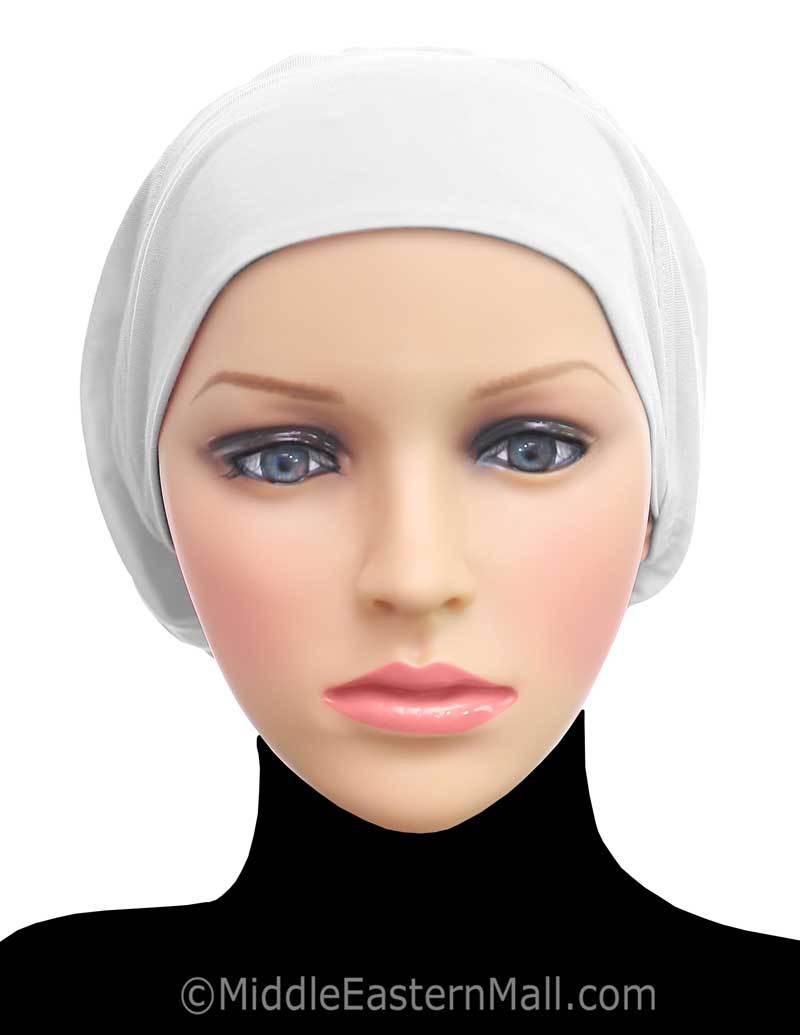 Wholesale Cotton Snood Underscarf Hijab Caps ALL BLACK Hijab Caps